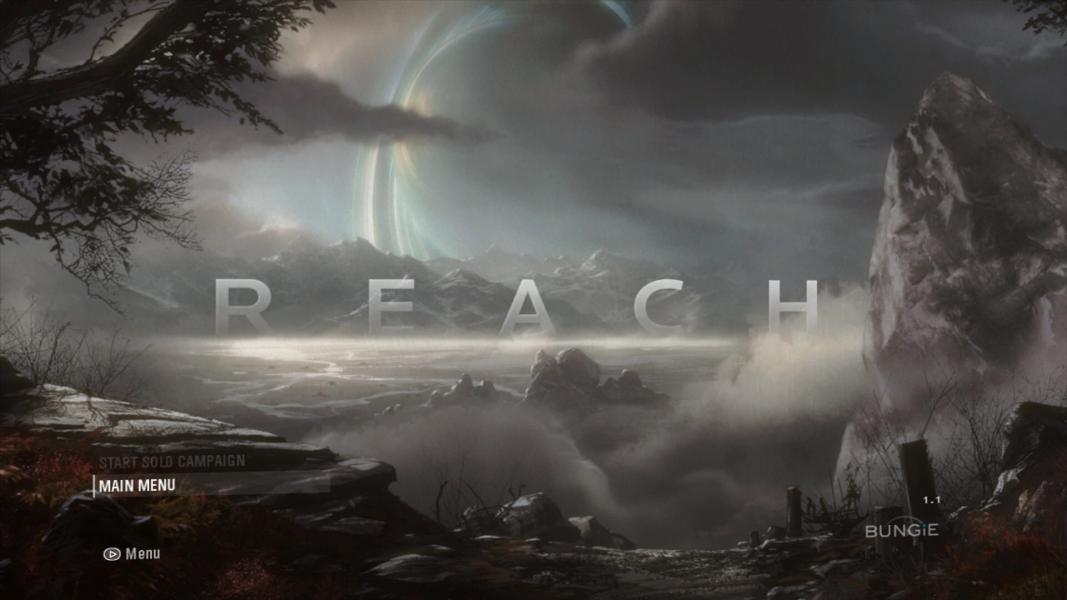 Halo: Reach Title Screen